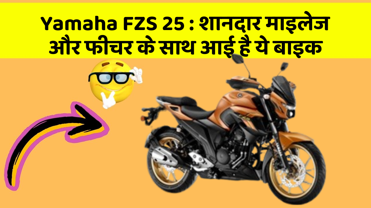 Yamaha FZS 25:शानदार माइलेज और फीचर के साथ आई है ये बाइक