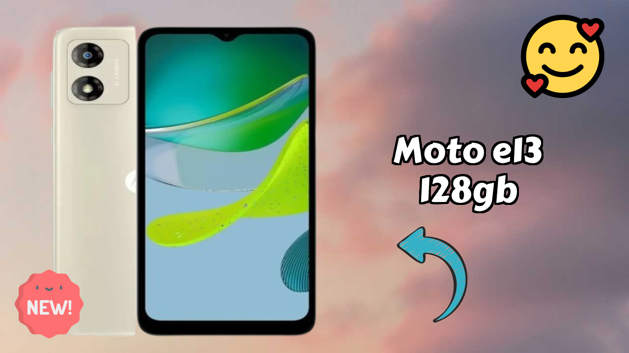 Moto E13 128GB Display Size: 6.5 Inches (16.51 Cm) Screen Quality
